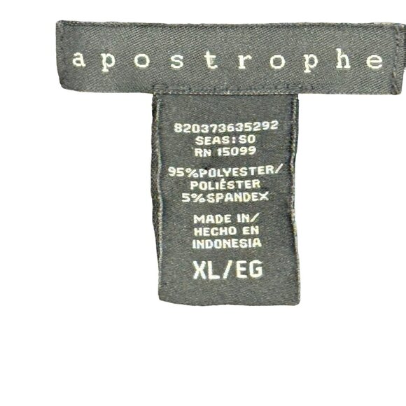 Apostrophe Womens Black White Patterned Sleeveless knit Dress Size XL lined - Picture 8 of 11